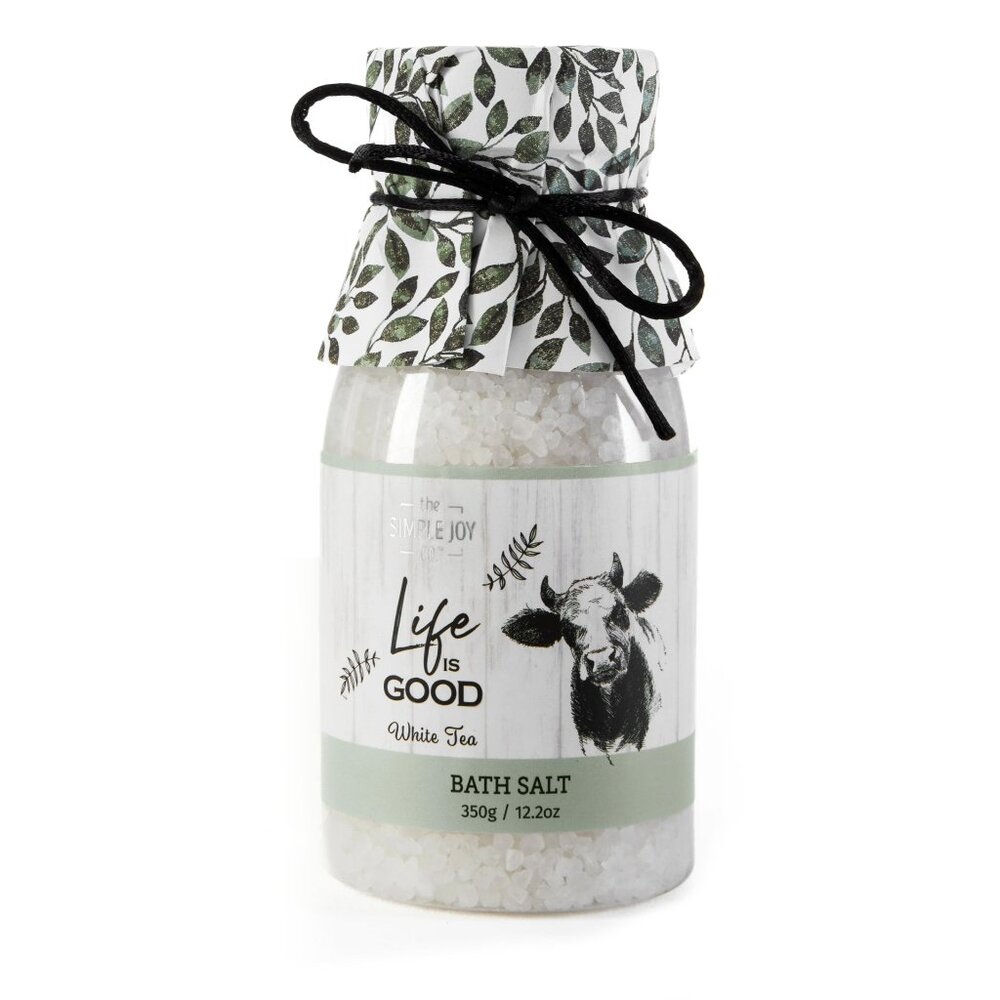 Life is Good White Tea Bath Salts For Women 12.2oz